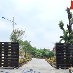 Công trình lắp 02 cổng trượt tự động V2 Italia tại Khoái Châu - Hưng Yên