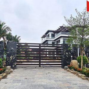 Công trình lắp 02 cổng trượt tự động V2 Italia tại Khoái Châu - Hưng Yên