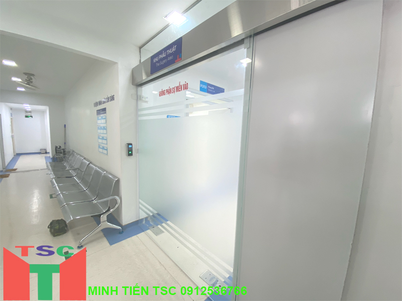 Công trình lắp đặt cửa tự động tại Bệnh viện Hồng Hà