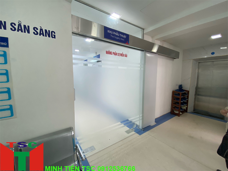 Công trình lắp đặt cửa tự động tại Bệnh viện Hồng Hà