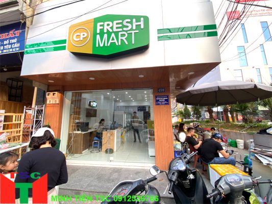 Lắp đặt cửa tự động tại cửa hàng thực phẩm sạch Fresh Mart
