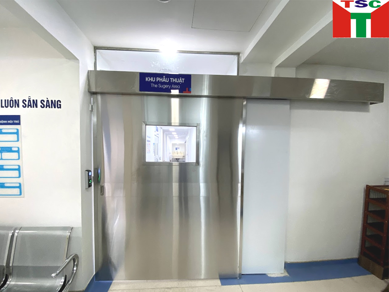 Công trình lắp đặt cửa tự động tại Bệnh viện Hồng Hà