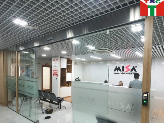 Công trình lắp cửa tự động tại văn phòng Công ty MISA