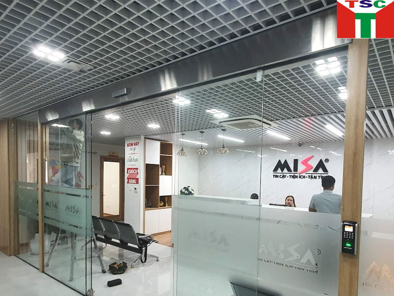 Công trình lắp cửa tự động tại văn phòng Công ty MISA