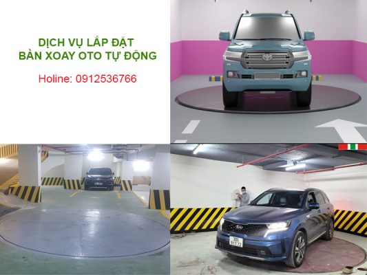Lắp đặt bàn xoay oto - Minh Tiến TSC 0912536766