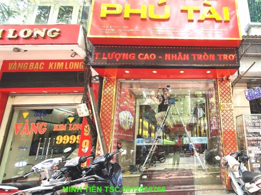 Lắp đặt cửa tự động cho cửa hàng Vàng bạc